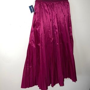 Plum Adidas Pleated Skirt